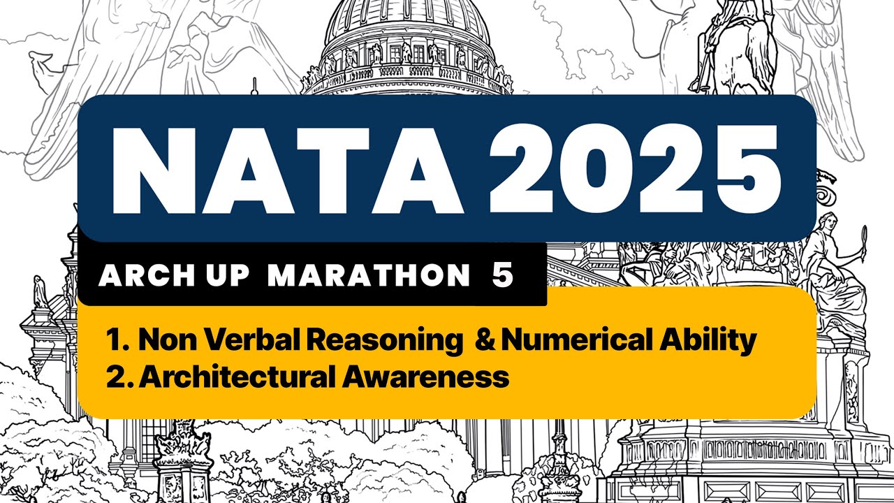 NATA MARATHON 5 | NON VERBAL & NUMERICAL | ARCH AWARENESS |#nataentrancexam #nata2025