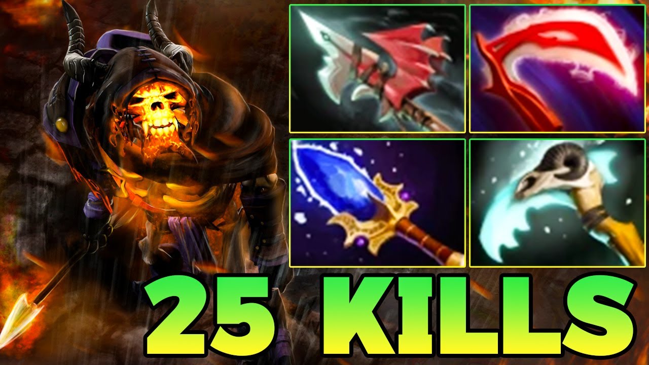 Ultra Kills + 25 Kills Clinkz Dota 2 SafeLane New Meta Carry Pro Gameplay Skills Item Build 7.40