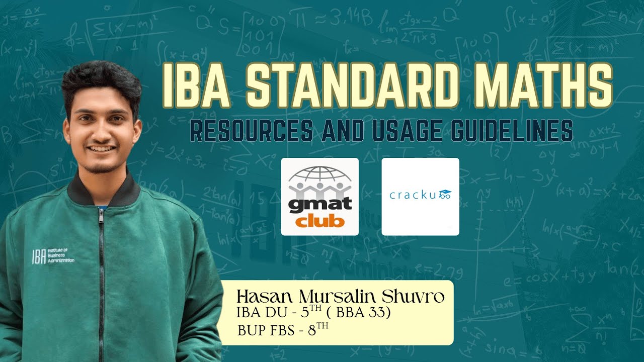 IBA standard maths | Free resources and usage guidelines  | IBA DU Admission test