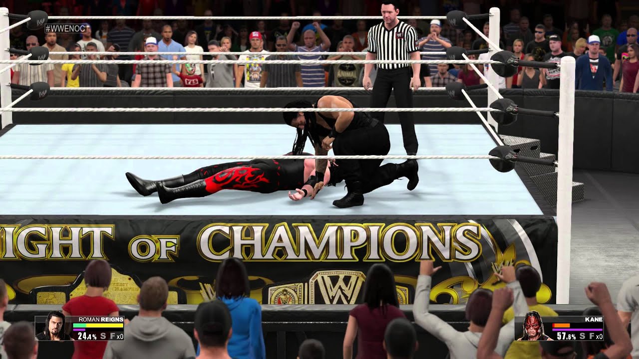 [PS4] WWE 2K15 - Roman Reigns vs Kane (1080p)(60fps)