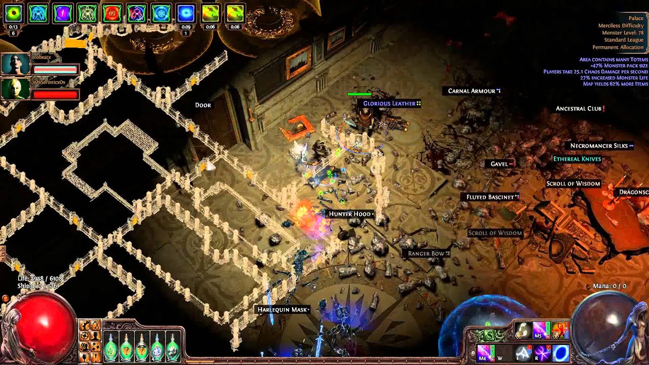 Path Of Exile  Palace Chaos dmg over time