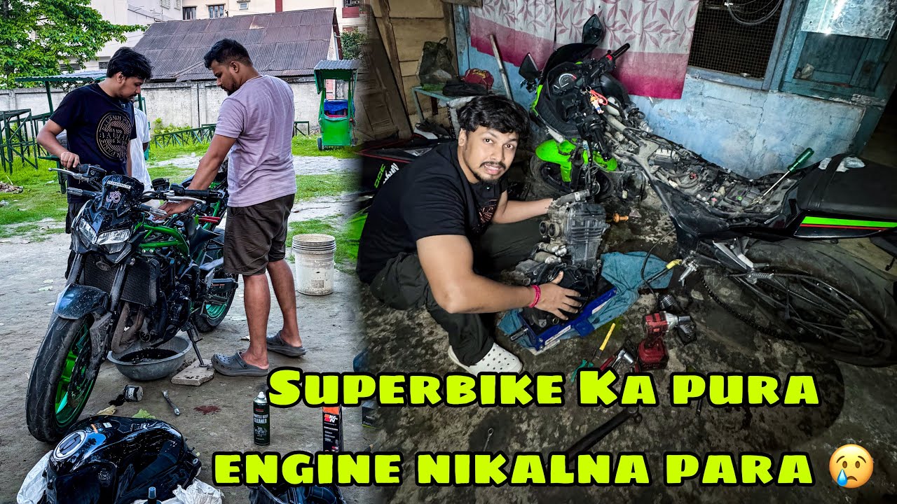 Superbike Ka Engine Nikal Ke Gari Me Lana para 😰||