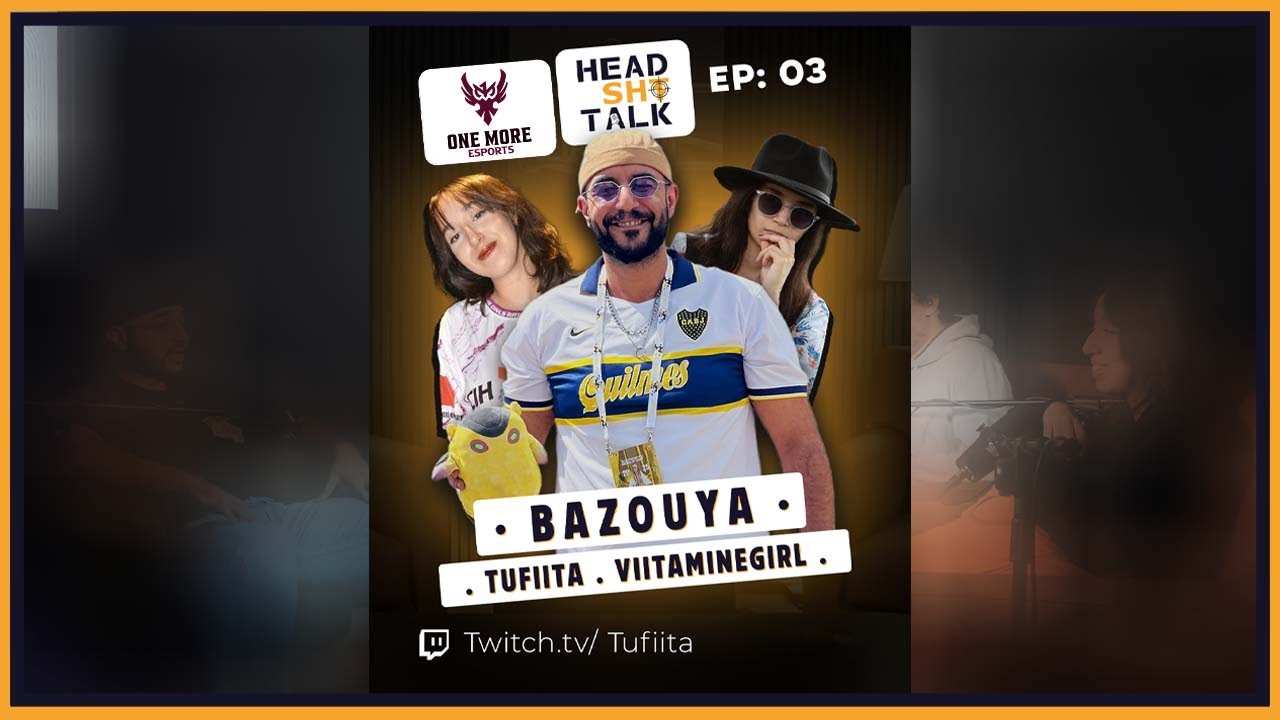 HeadShotTalk Podcast Ep.3 |   كايعاود لينا قصتو فالعالم ديال الستريمينغ والگيمينغ  Bazouya حلقة مع