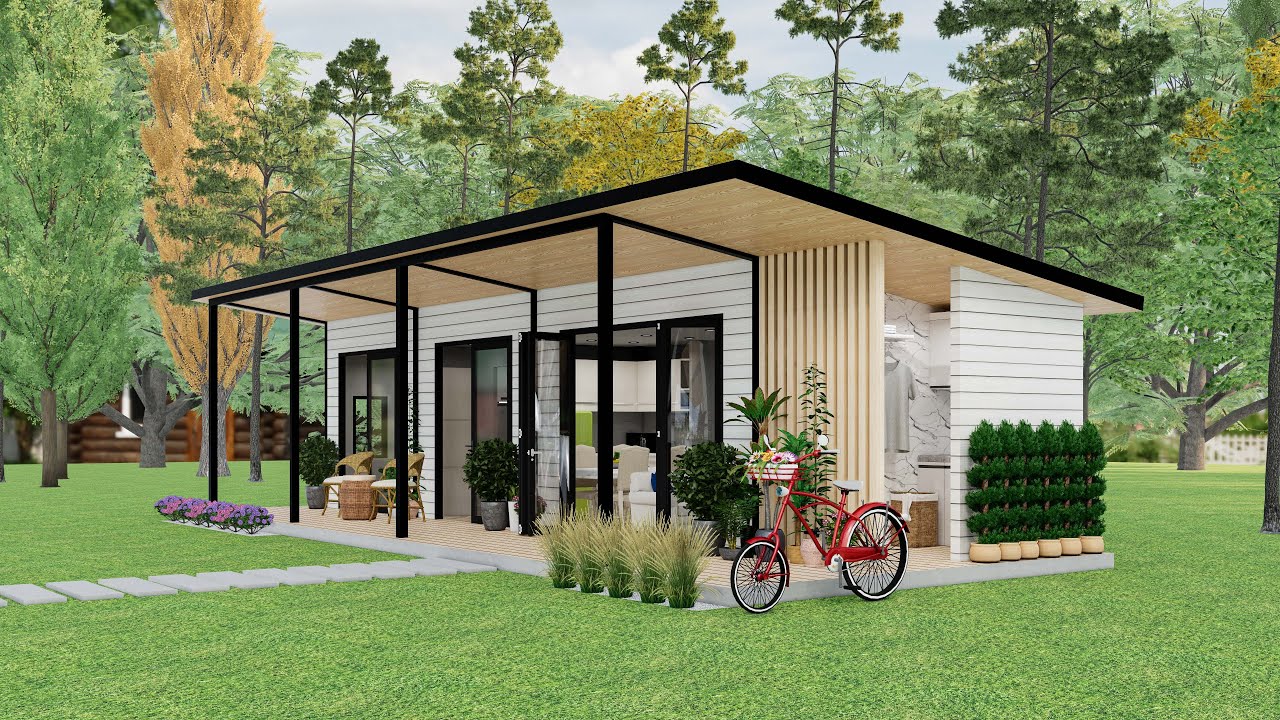 (3X8m) Beautiful Tiny House Nestled in the Heart of the Forest