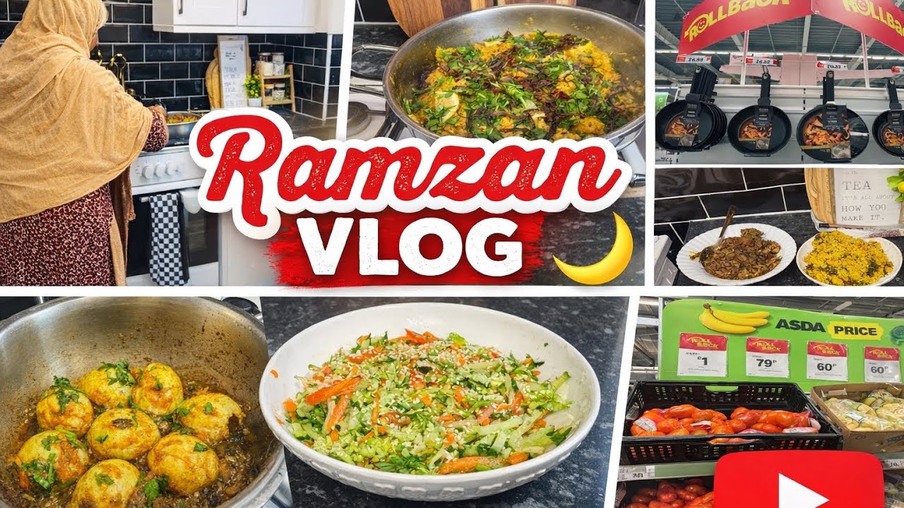 🌙Ramadan Vlog ! Grocery shopping + making iftar with me ✨Ramadan Routine #RamadanVlog #sylhetibloguk