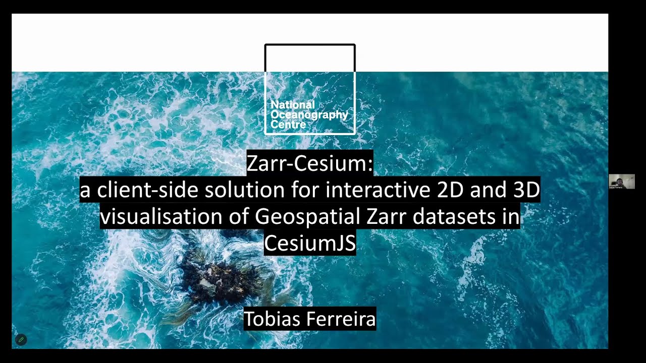 Zarr-Cesium — a client-side solution for interactive 2D and 3D visualization of geospatial n-d data