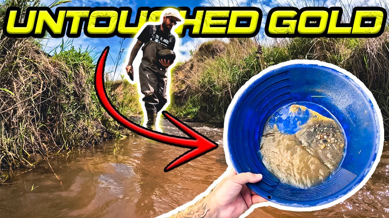 Using the Worlds Fastest River Sluice on an Untouched Gold Deposit!