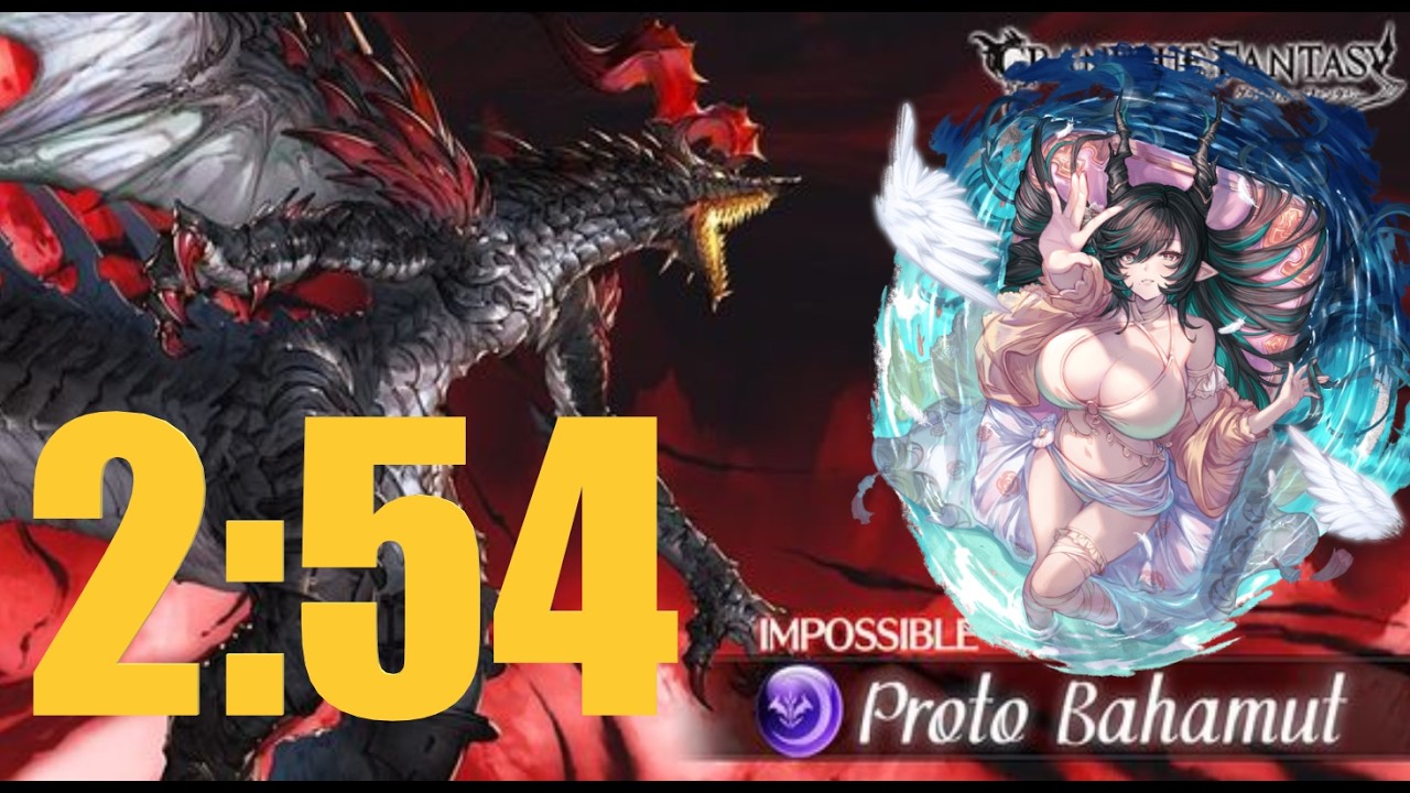[GBF] Proto Bahamut HL - Solo Full Auto - Light Primal with Summer Payila 2:54