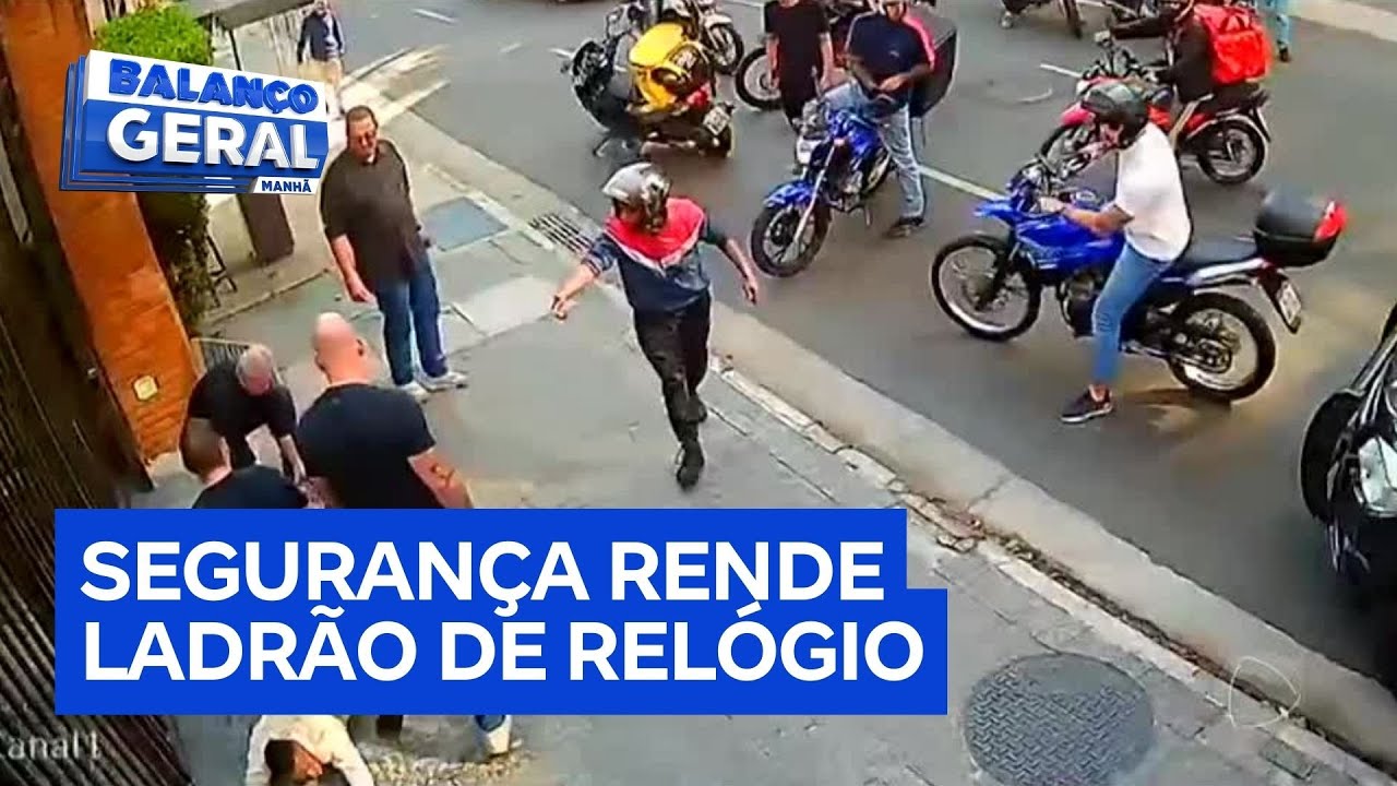 Segurança armado rende ladrão de relógio de luxo em área nobre de São Paulo