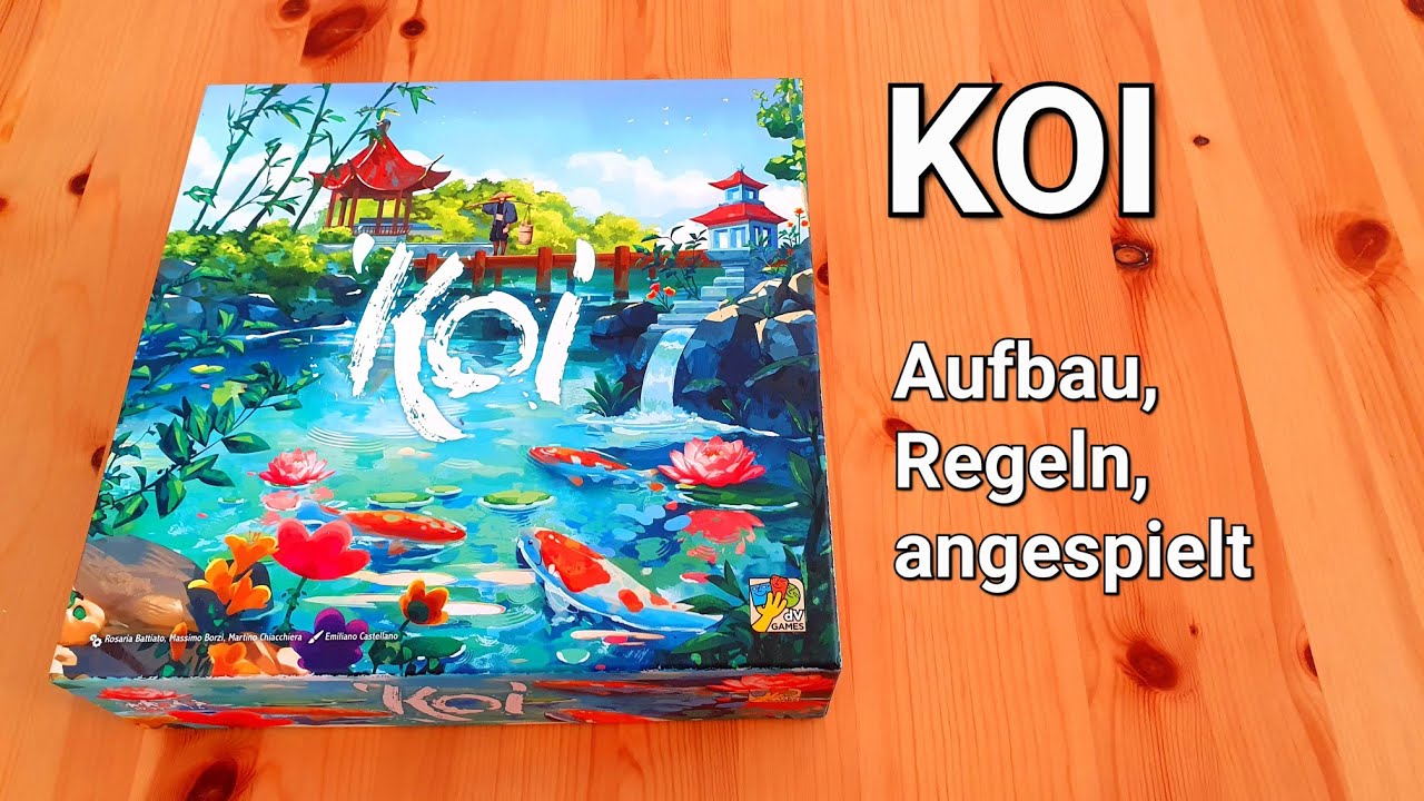 KOI, entspannt Koiteich puzzeln // #brettspielvibes 