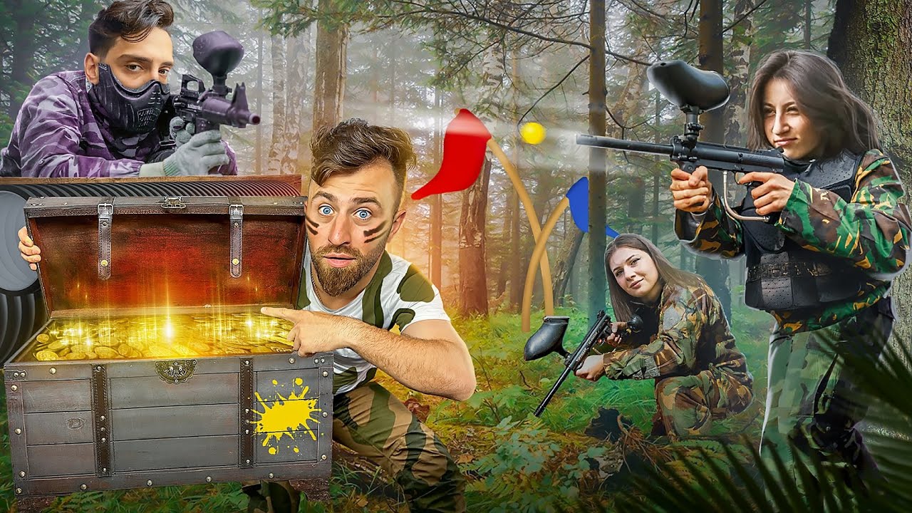 ვთამაშობთ ომობანას შინვუდის ტყეში | Paintball War