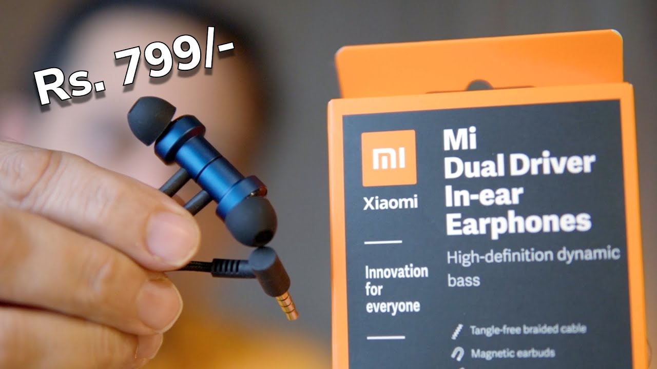 Mi Dual Driver In-ear earphones - the wired one for Rs. 799