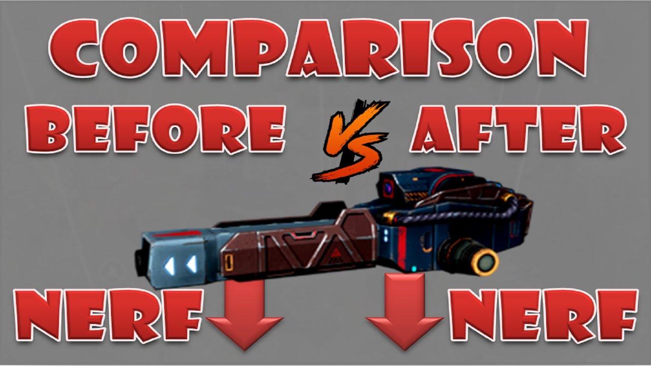 Quarker before vs after the nerf test server war robots