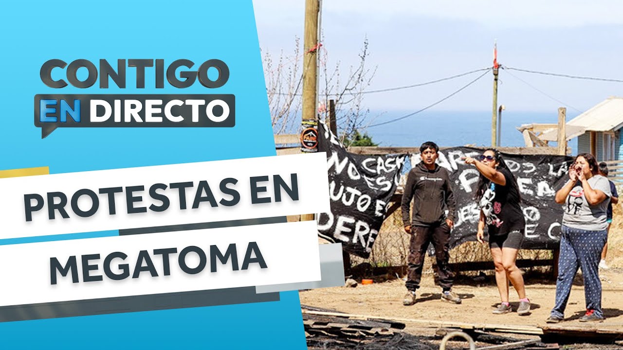 DISTURBIOS Y PROTESTAS: Habitantes se resisten a desalojo de toma de San Antonio -Contigo en Directo