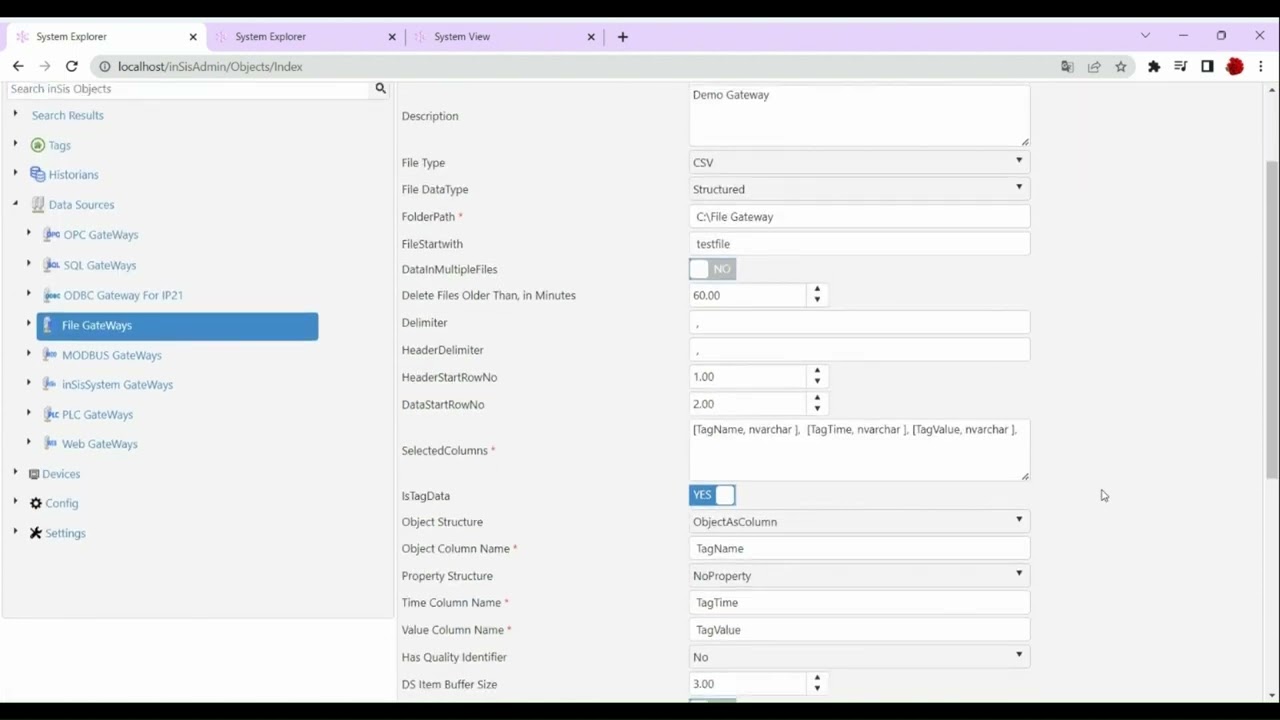 Quickly Setup File Interface and read data