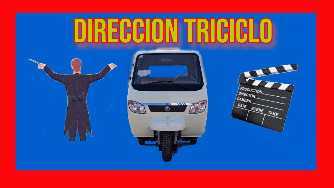 Mostrando el sistema de dirección del Triciclo ZMAX200 Truck