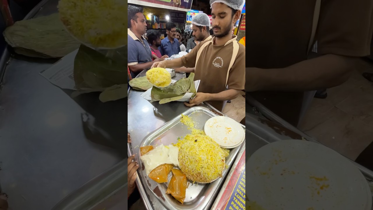 Famous Hyderabadi biryani in alpha hotel | Street food Hyderabad #foodie #food #Hyderabad