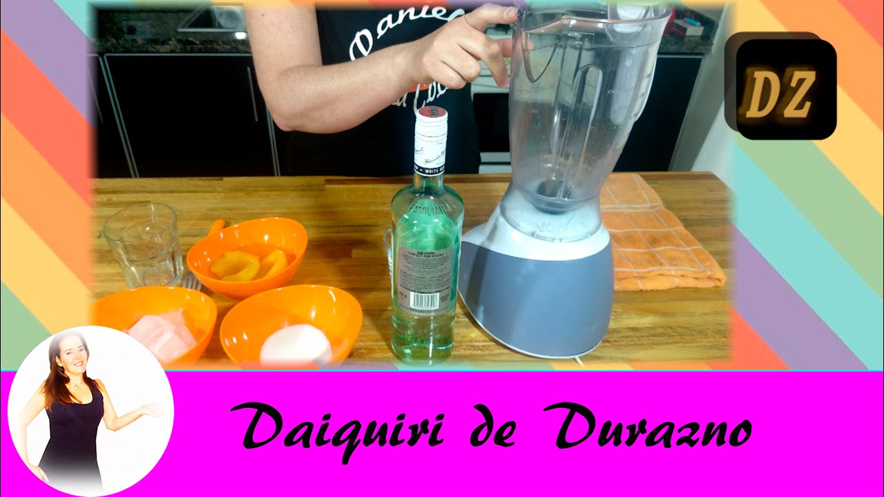 DAIQUIRI DURAZNO - Tragos Faciles y Ricos - Como preparar Daikiri -Tragos con Durazno-Tragos Faciles