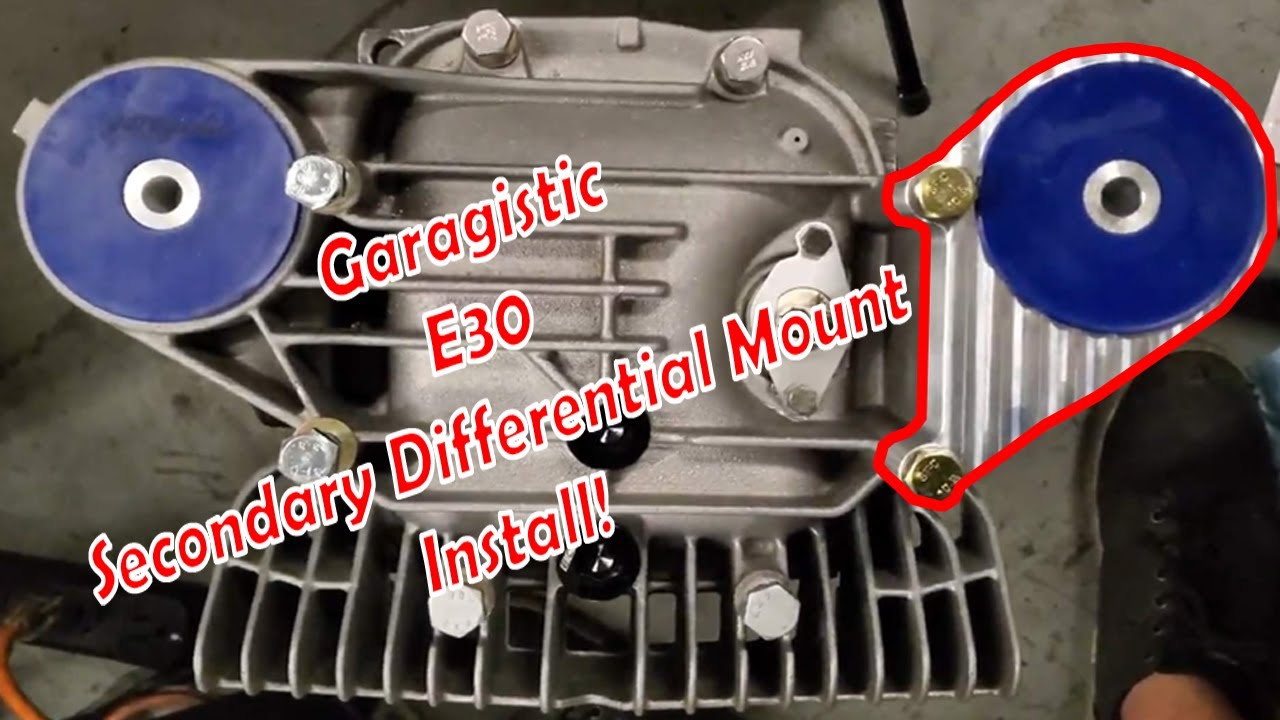 Garagistic BMW E30 Secondary Differential Mount Install With Z3M Finned Differential Cover