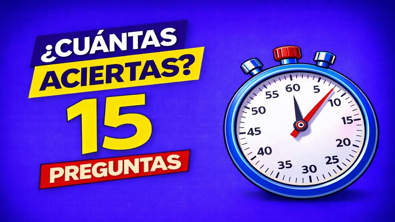 ¿Cuántas aciertas? |15 preguntas tipo examen de matemáticas