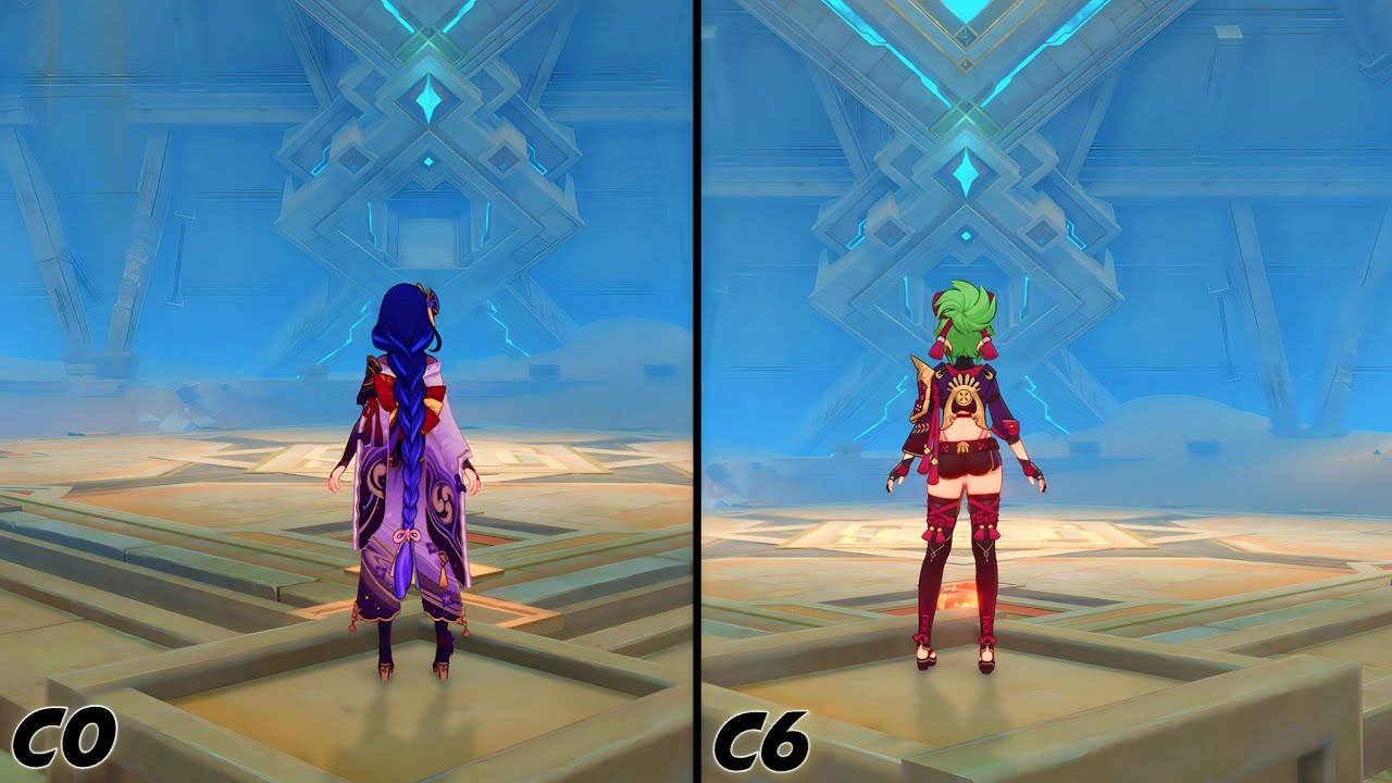 C0 Raiden [VS] C6 Kuki  - Genshin Impact