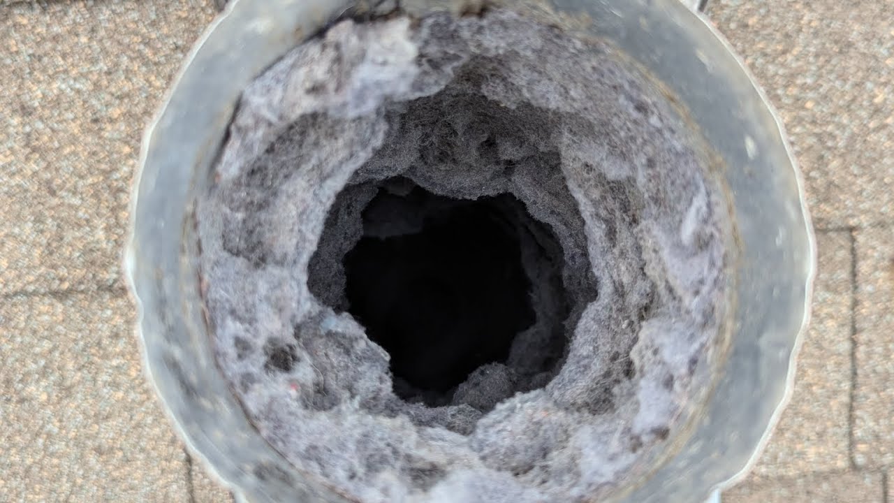 extremely clogged dryer vent