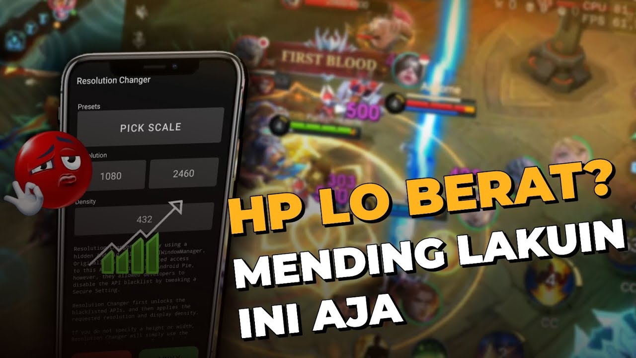 2025 MAIN GAME MASIH LAG⁉️ || INI DIA CARA MENURUNKAN RESOLUSI HP AGAR MENJADI GAHAR PERFORMANYA🔥🔥📵📶