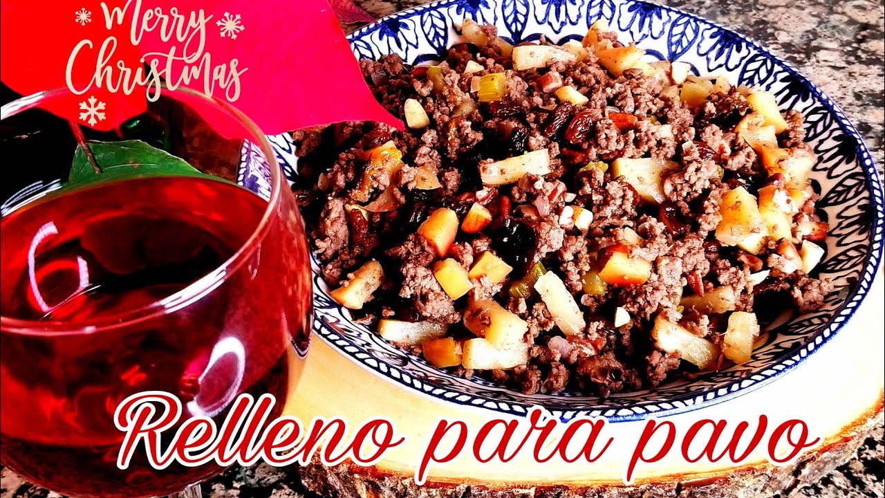 Relleno para pavo |con sabor a vino tinto