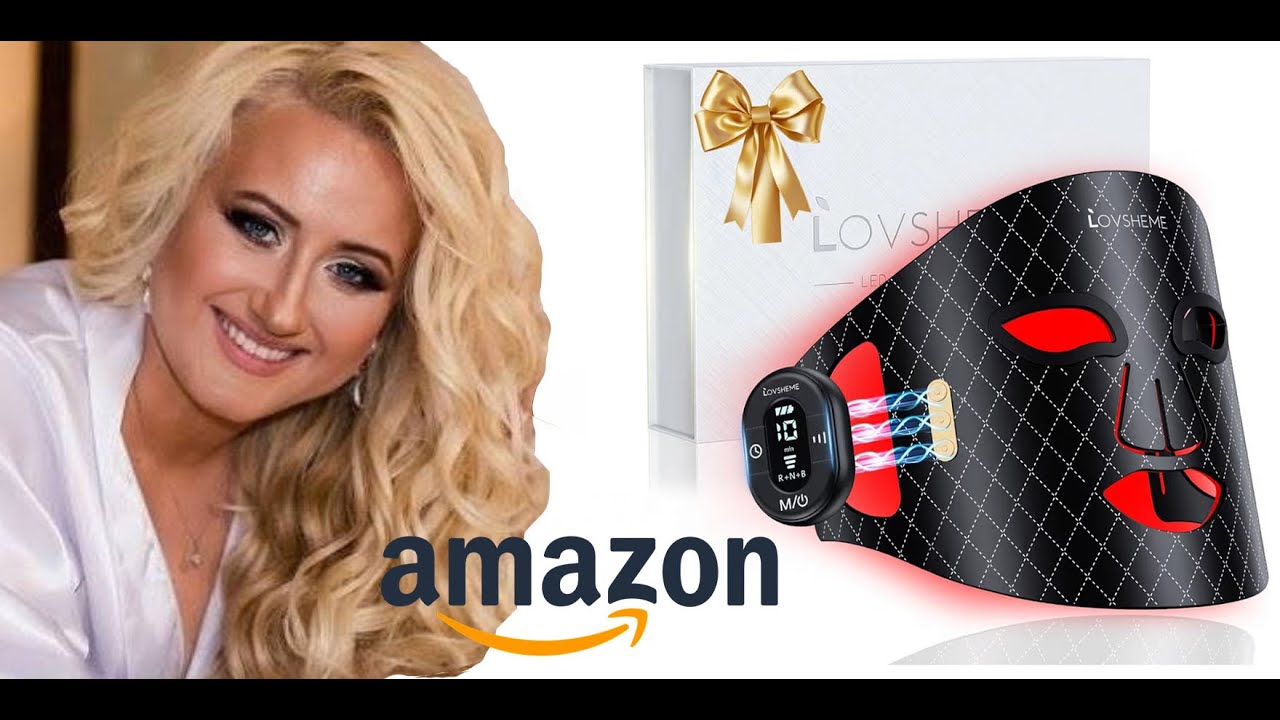 The Perfect Beauty Gift! Wireless Red Light Therapy Mask for Men & Women Amazon Unboxing