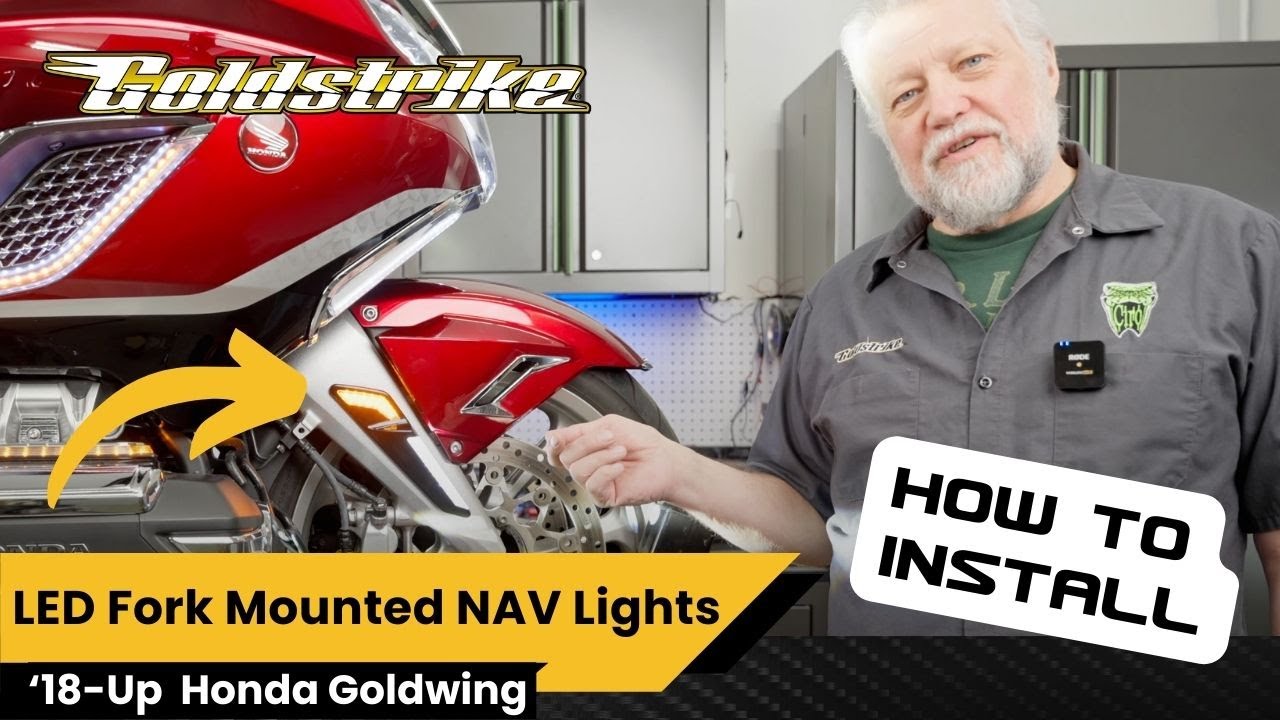 LED Fork Mounted NAV Lights | How to Install | Gold Wing