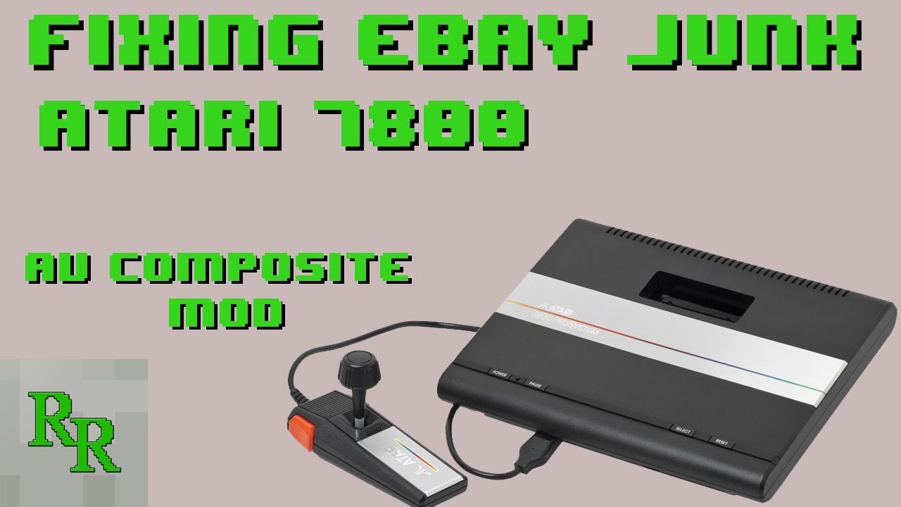 Atari 7800 AV Composite Mod inside the RF Modulator - Fixing eBay Junk