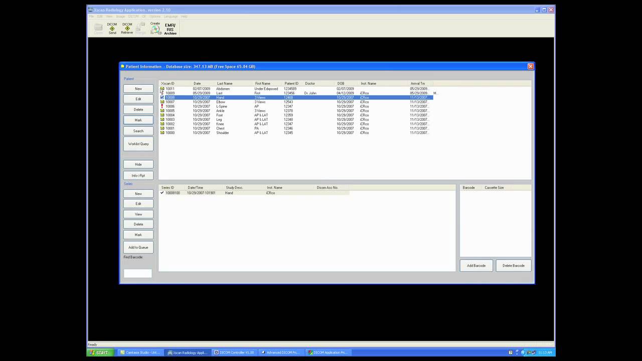 Creating A Patient Database - X-Scan Series