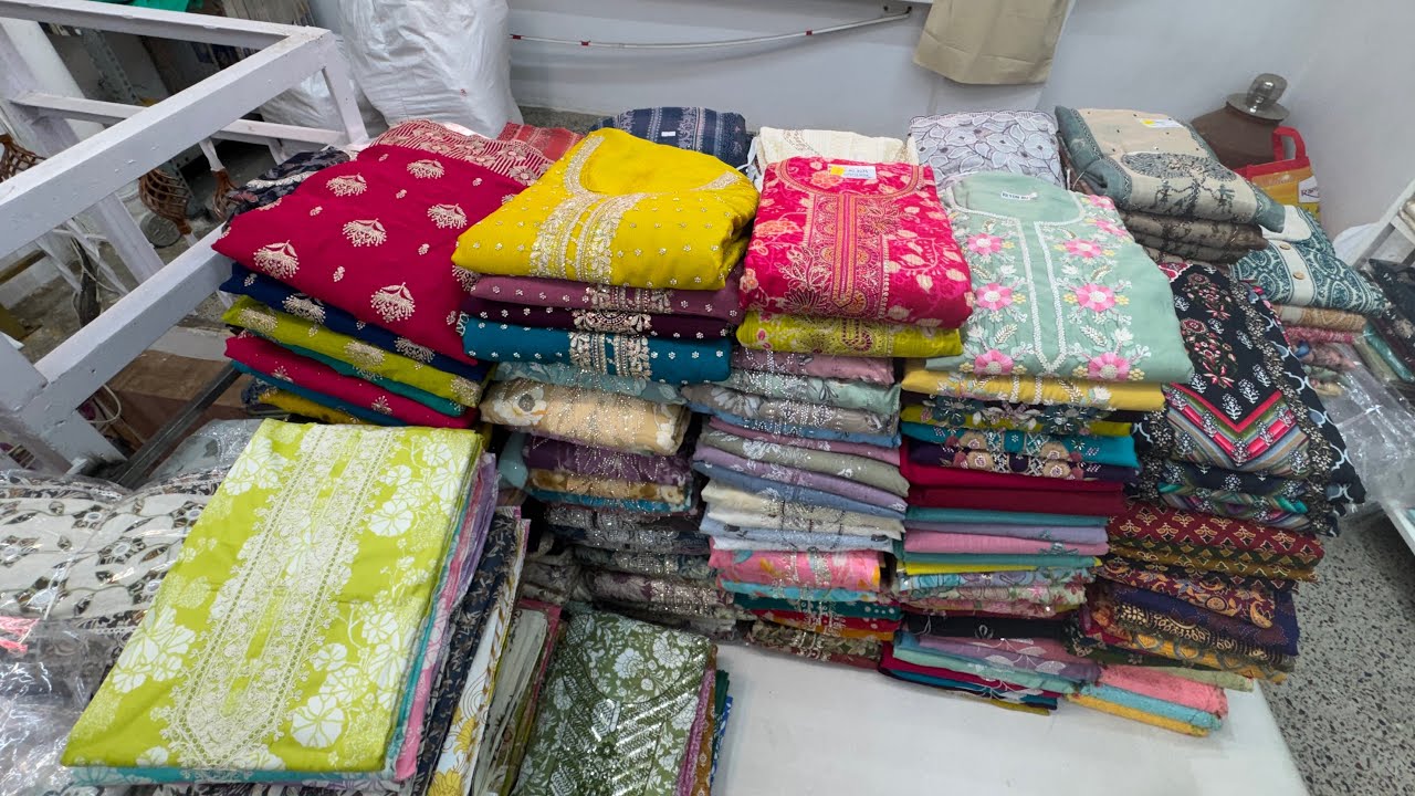 Chickpet Wholesale Unstitched Dress Materials | Best Salwar Fabrics | Single Piece Courier Available