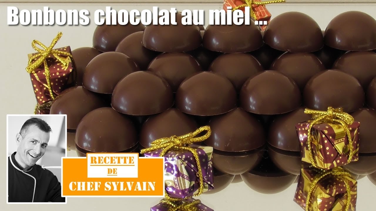 Bonbons chocolat maison au miel - Recette par Chef Sylvain