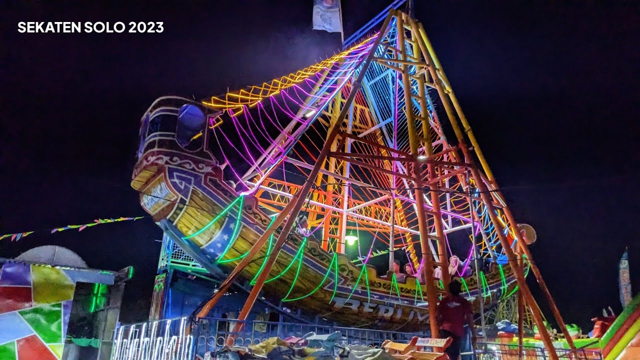 [4K] Sekaten Solo 2023 | 11 September | Indonesian Night Market | Pasar Malam Sekaten Solo