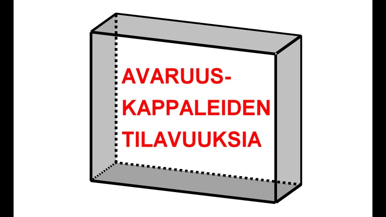 Avaruuskappaleiden tilavuuksia
