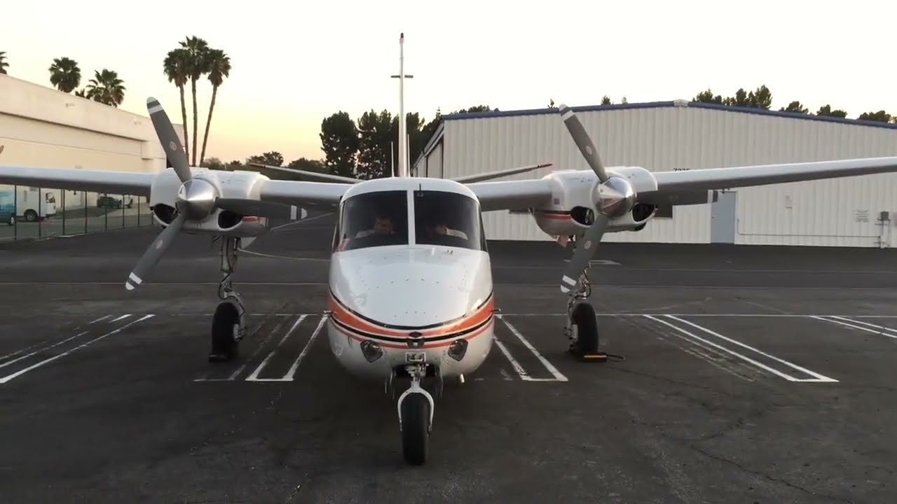 Aero Commander 500B - TAKE OFF AND LANDING