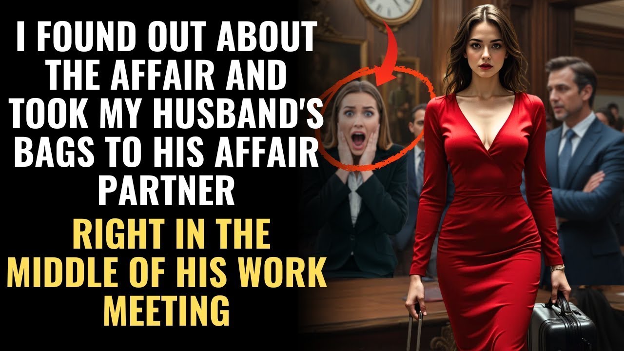 I FOUND OUT ABOUT THE AFFAIR AND TOOK MY HUSBAND'S BAGS TO HIS AFFAIR PARTNER—RIGHT IN THE MIDDLE...