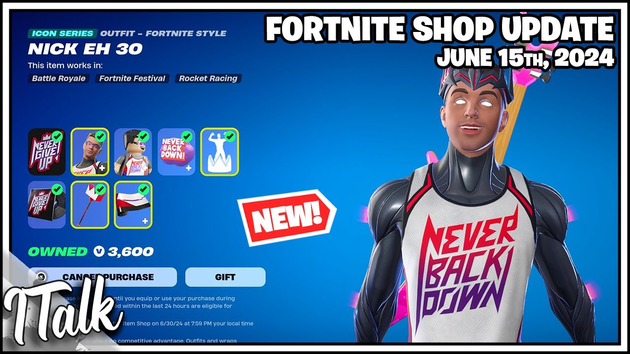 *NEW* NICK EH 30 SKIN! Fortnite Item Shop [June 15th, 2024] (Fortnite Chapter 5)