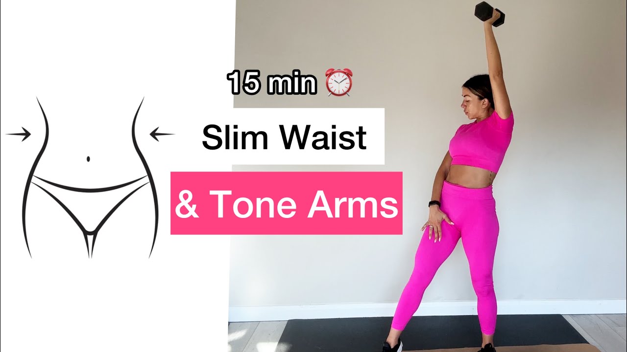 15-min to SLIM your waist and TONE your ARMS!KimmyFitness-quick and effective home workout for women