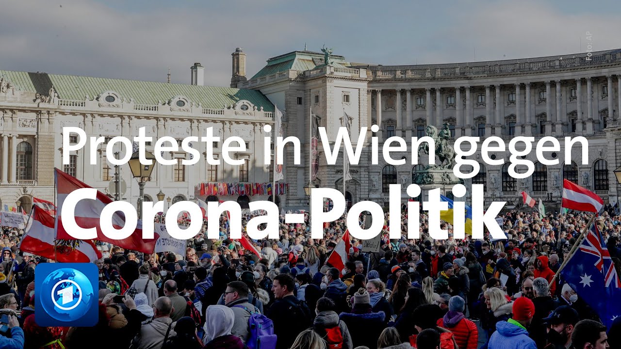 Corona-Proteste in Wien und Rotterdam