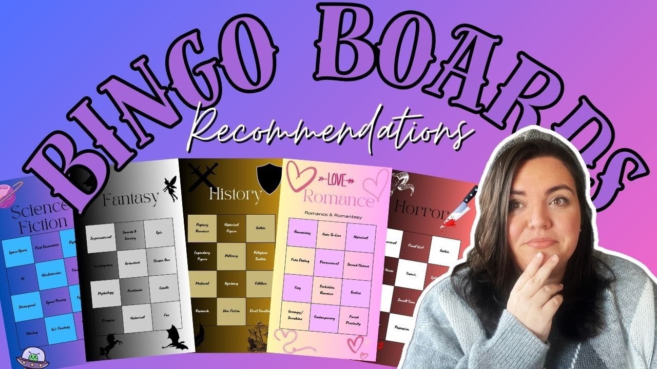 Full Tour of my Bingo Boards | History, Horror, Romance, Sci-fi & Fantasy