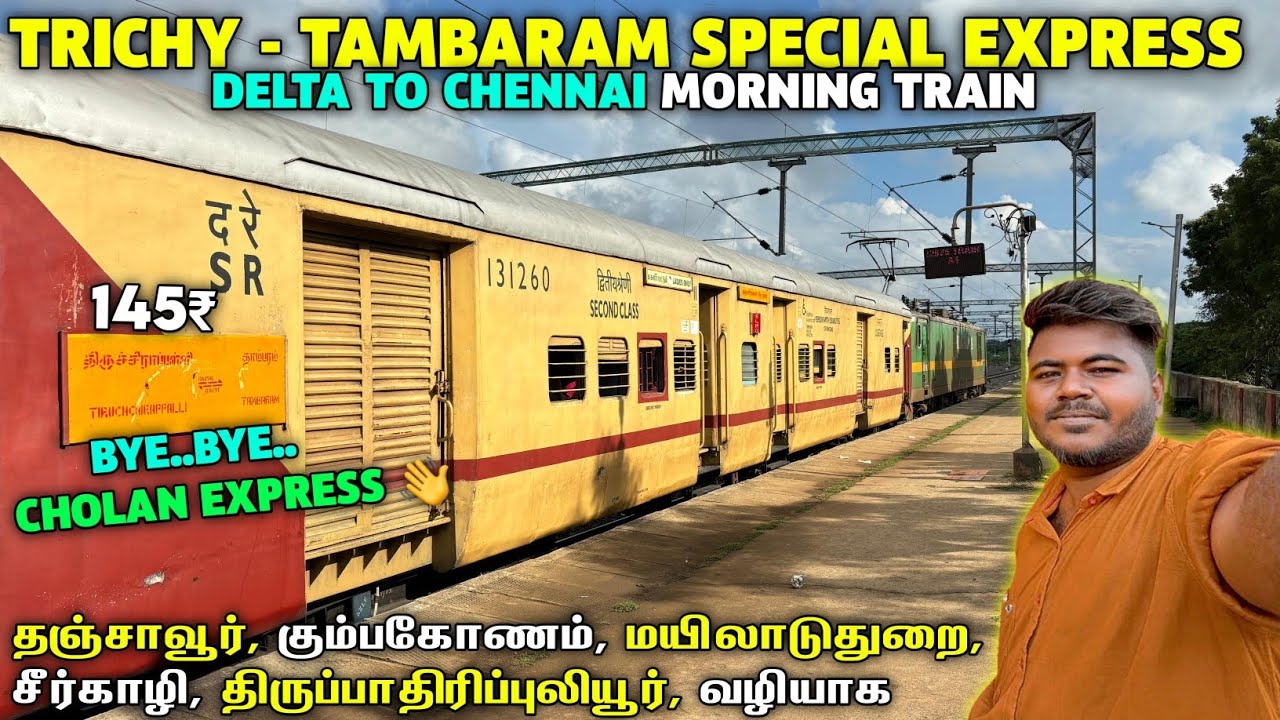 🚂Trichy to Tambaram Morning Special Train | Delta Route Journey Vlog