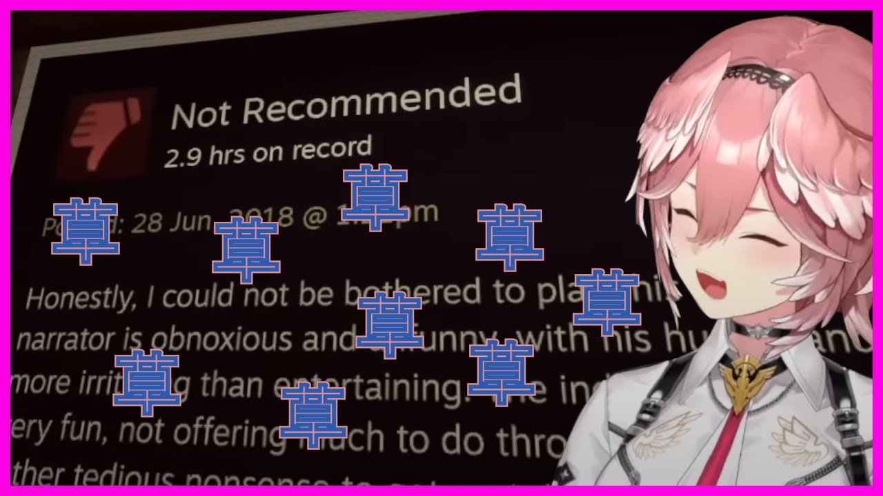 Lui laughs at negative Steam reviews until the World ends [Hololive]