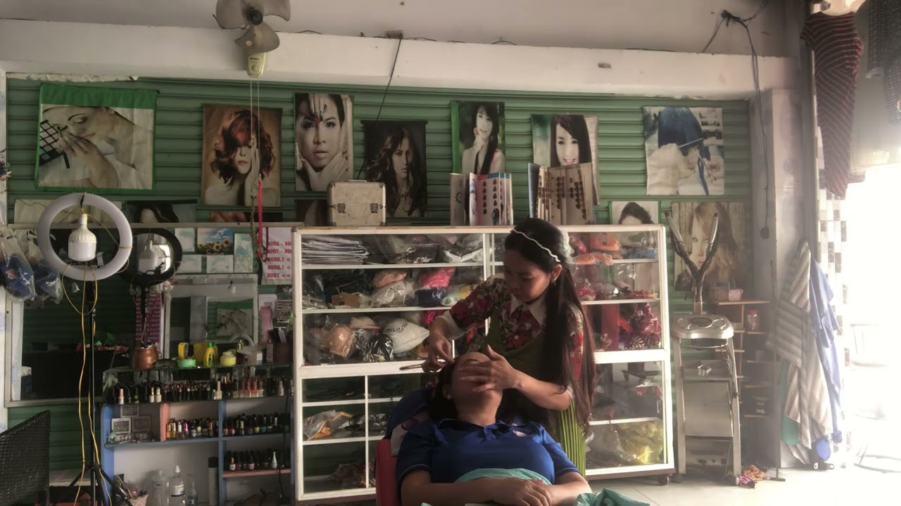 Cạo mặt ,lột mụn cho cô gái xinh đẹp 😍 