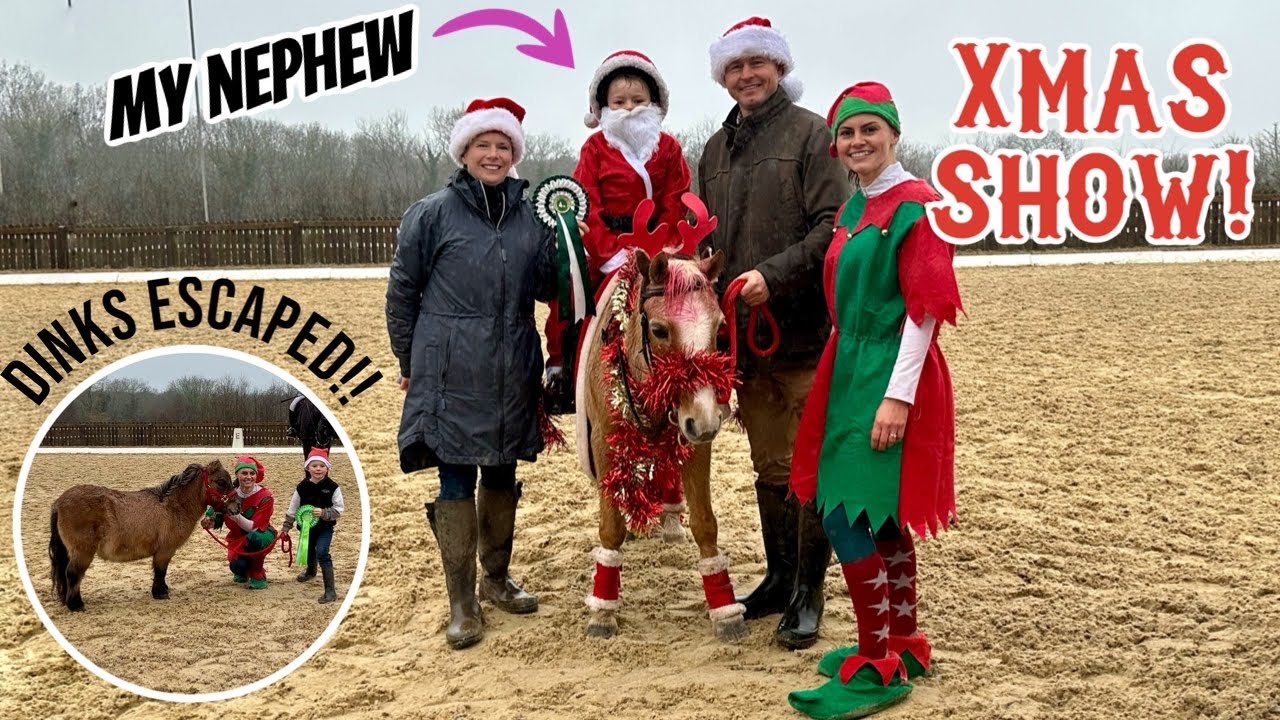 MY NEPHEWS FIRST HORSE SHOW & A FIESTY SHETLAND | Christmas Show