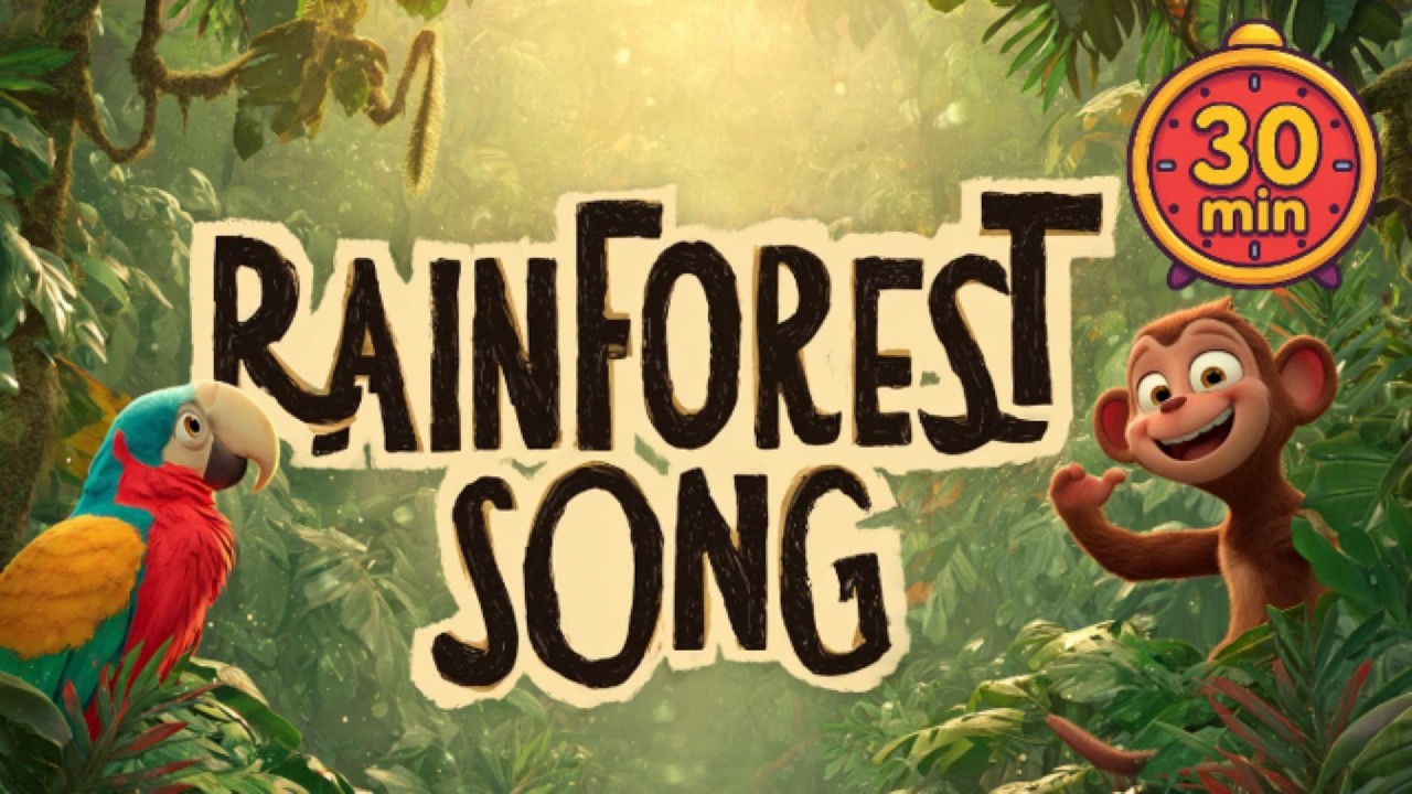 30 Min Rainforest & Animal Songs 🌿🦁 | Biome Song Series for Kids
