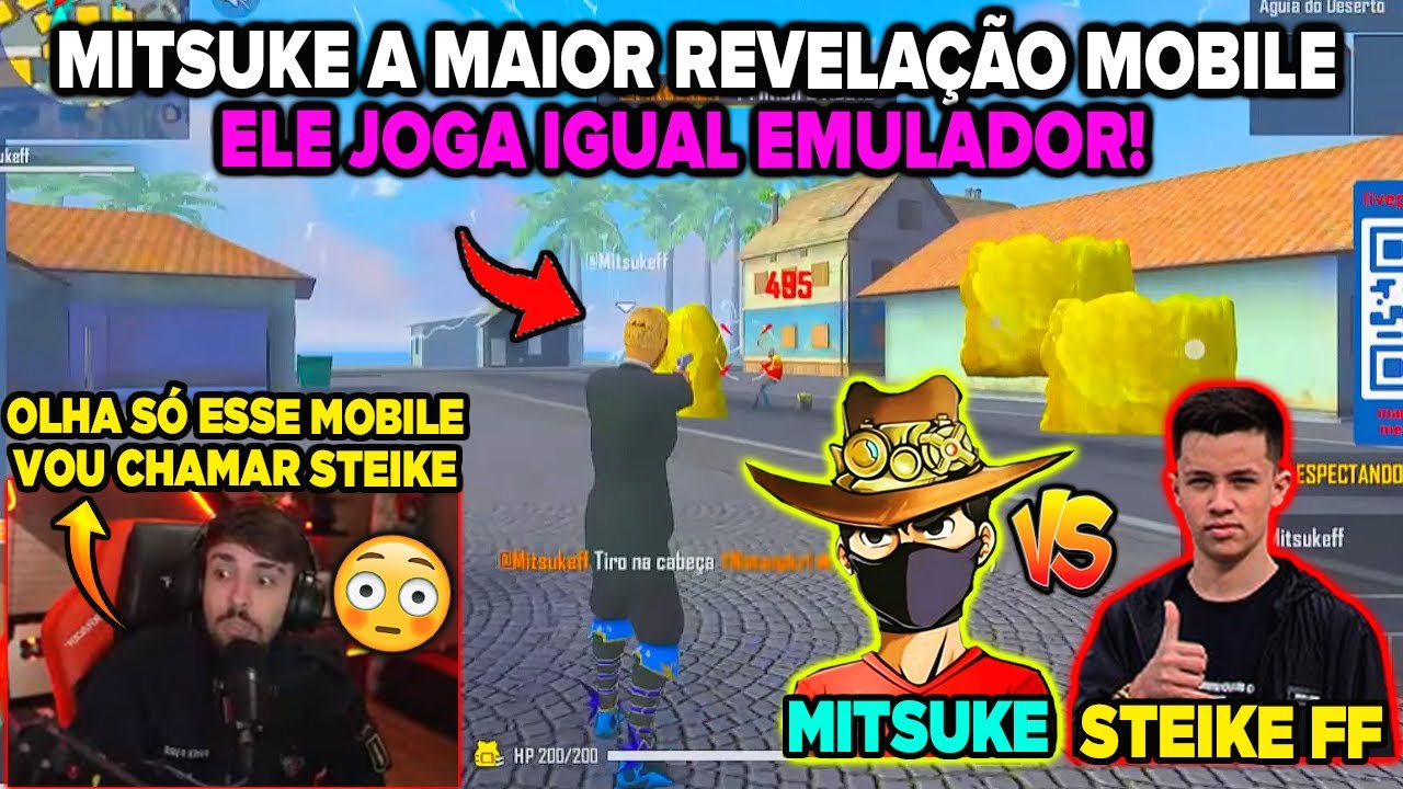 WEEDZÃO ENCONTRA A MAIOR REVELAÇÃO MOBILE DE 2022 E COLOCA PRA IR X1 COM STEIKE FF!