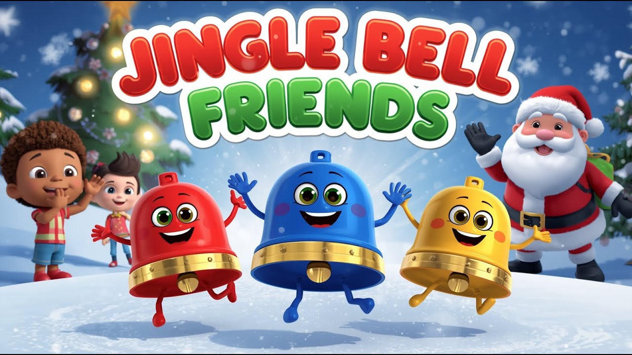 Jingle Bell Friends 🎄🔔 | Fun Kids Christmas Song | Toddler & Preschool Rhyme