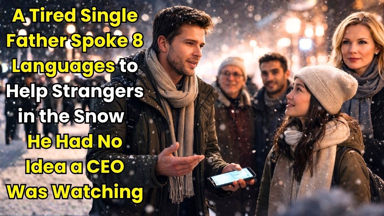 A Tired Single Father Spoke 8 Languages to Help Strangers in the Snow He Had No IdeaCEO Was Watching